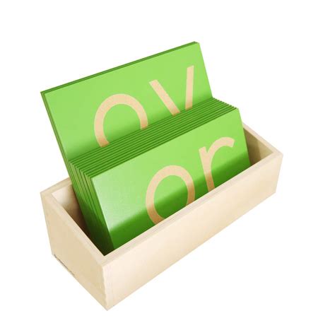 Buy MONTESSORI OUTLET Box for The Lower Case Double Sandpaper Letters ...