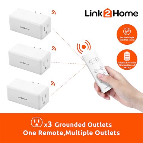 LINK2HOME Link2Homw Wireless Remote Control White/Matt Remote Control ...