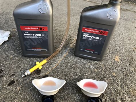 Rear diff oil different colors. Ok to use both? (Dual pump II) : r/Honda