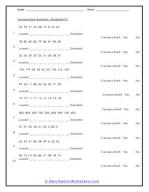 Image result for Consecutive Numbers Test