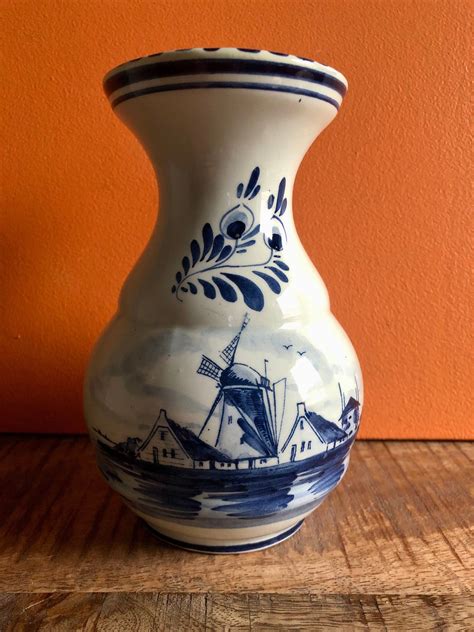 Delfts Blauw Delft Pottery Delft Ware Porcelain Vase Made In Holland ...