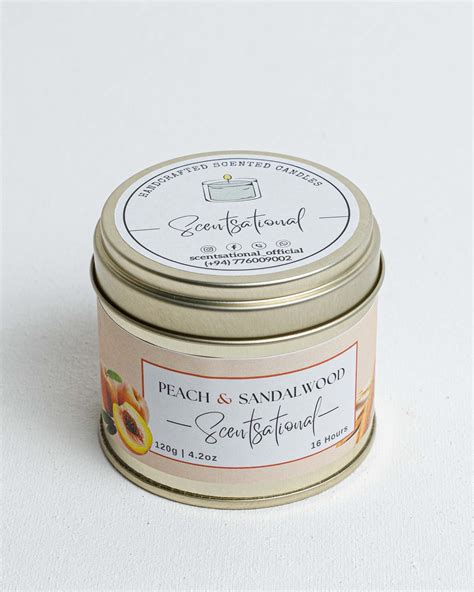 Sandalwood & Peach – SCENTSATIONAL CANDLES
