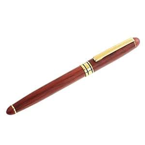 Shoppo Natural Rosewood Fountain Pen Elegant Fine Nib Gift for ...