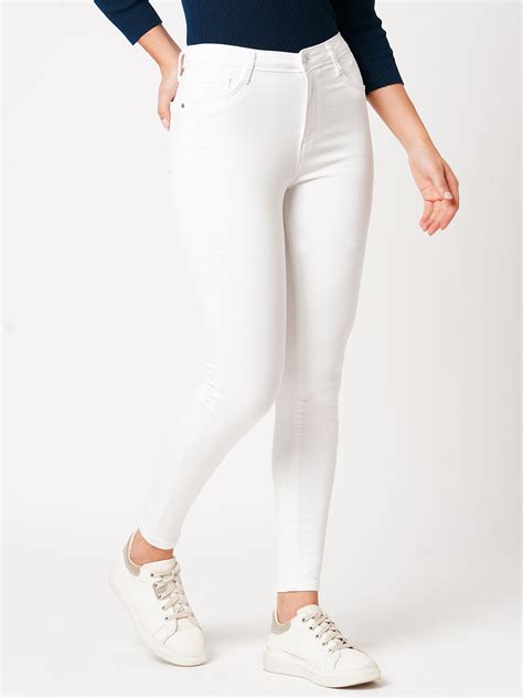 Buy Women White High-Rise Skinny Jeans | Kraus Jeans