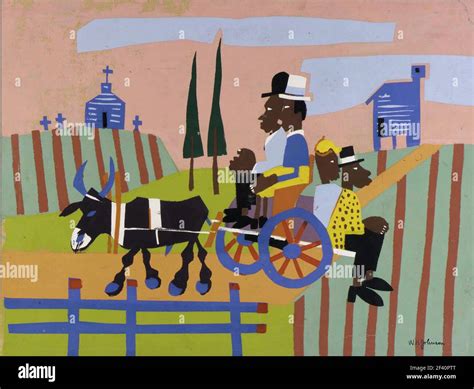William H Johnson artwork entitled Going to Church. Colourful artwork ...
