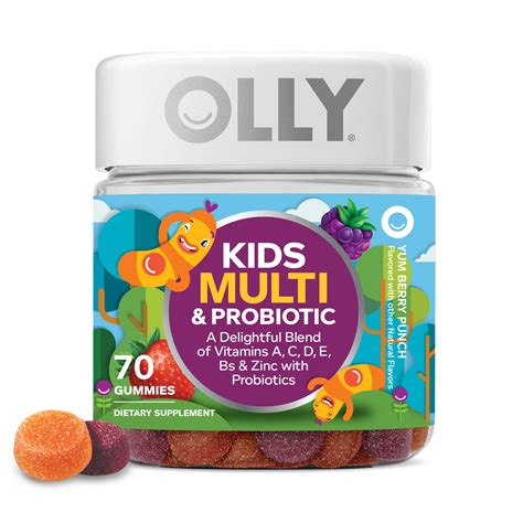 OLLY Children's Gummy Multivitamins, Probiotic Daily Digestive ...