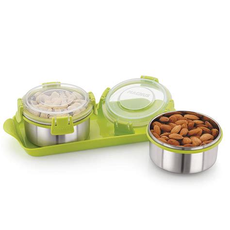 Buy Magnus Stainless Steel CONTAINERS Airtight Stainless Food ...
