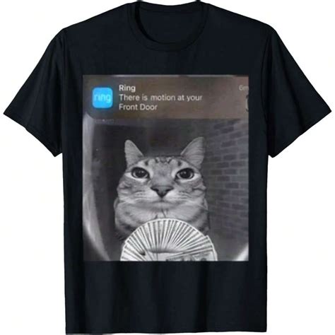 Ring Cat With Motion Meme T-Shirt | SHEIN USA