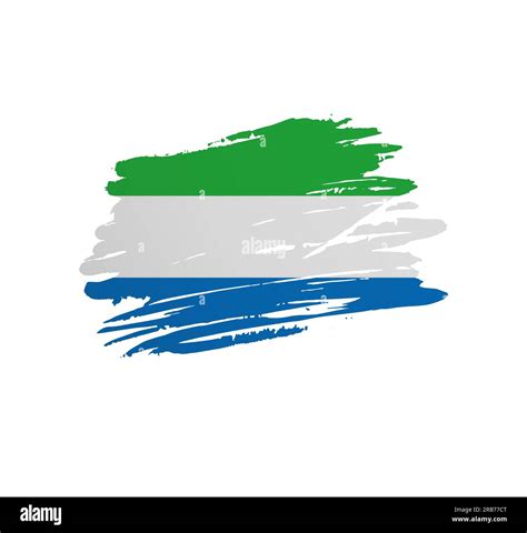 Sierra Leone flag - nation vector country flag trextured in grunge ...
