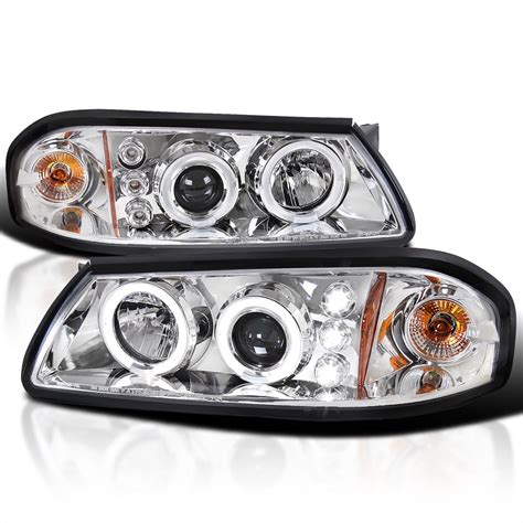 Buy Spec-D Tuning LED Chrome Housing Clear Lens Projector Headlights ...