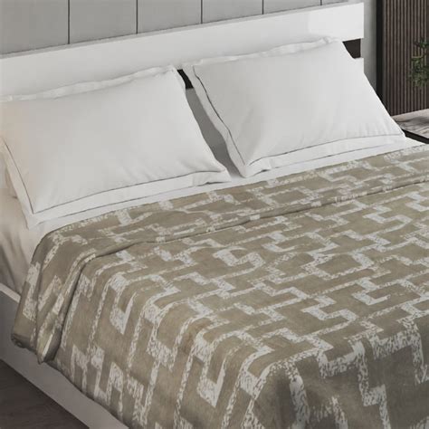 Buy Archer Grid Printed Double Blanket from Home Centre at just INR 799.0