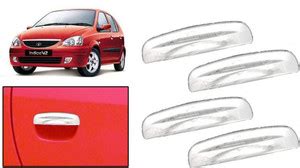 ALPINEZO Car Silver Plated Chrome Door Handle | Door Handle | Catch ...