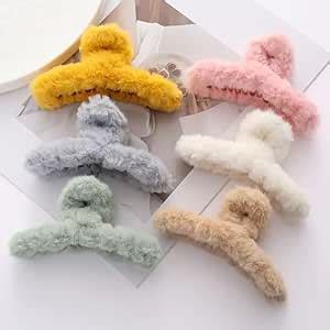 Cart Log clutcher- Claw Clips For Women- Fur Claw Clips For Women ...