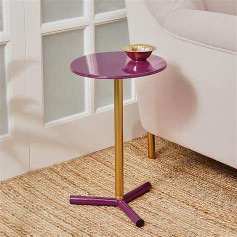 Buy Maya Futura Metal Cocktail Table - Purple from Home Centre at just ...