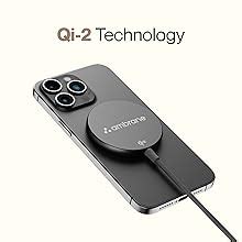 Ambrane 15W Qi-2 & Magsafe Wireless Charger with 60W Type C Cable for ...
