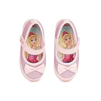 toothless Barbie Pink Ballerinas for Kids Girls(BBPGBE3914-4-4.5Y ...