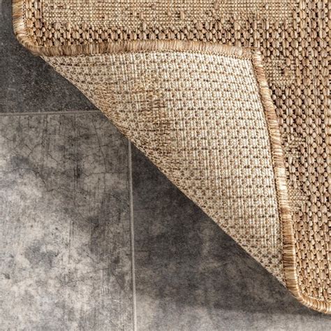 nuLOOM Cabana 2 X 8 (ft) Beige Indoor/Outdoor Solid Runner Rug GBCB38A ...