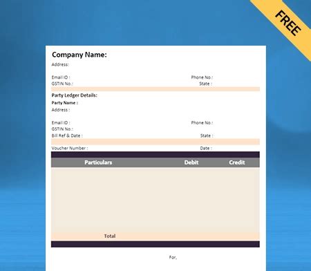 Double Entry System Format Free Download