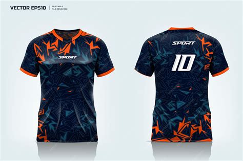 Pattern mockup abstract design sport jersey. abstract camouflage sporty design | Premium Vector