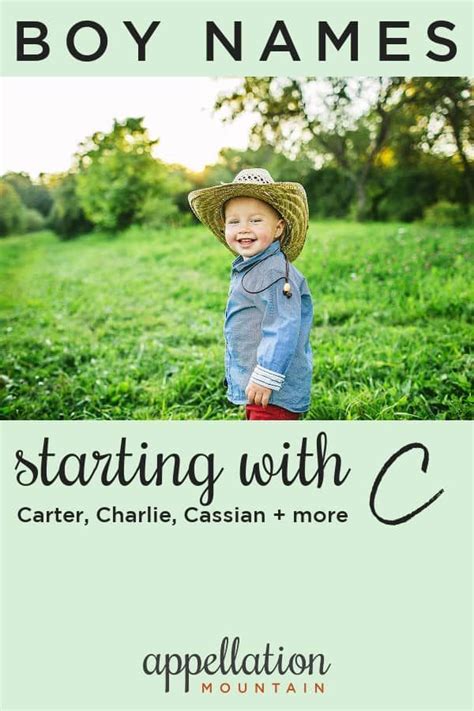 Boy Names Starting with C: Classic Charles to Cool Creed - Appellation ...