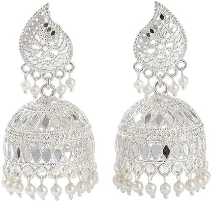 Buy Traditional Jhumka Earrings with Pearl Drops | Ethnic Indian Bridal ...