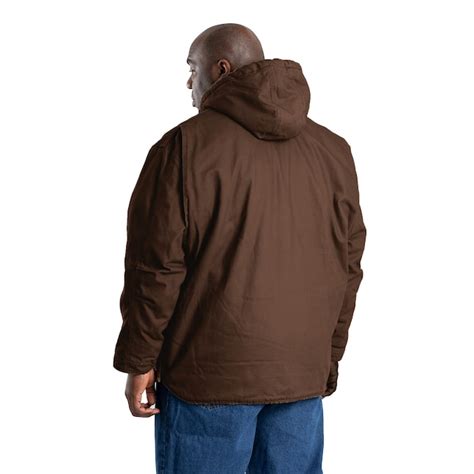 BERNE APPAREL Men's Bark Canvas Hooded Insulated Hooded jacket ( 4XL ...