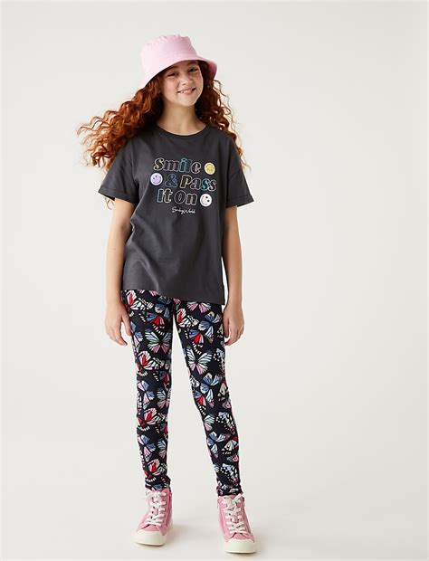 Buy Pure Cotton SmileyWorld® Slogan T-Shirt at Marks & Spencer