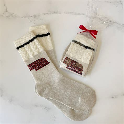 Warm Hugs from Nebraska Gift Socks - Nebraska In A Box