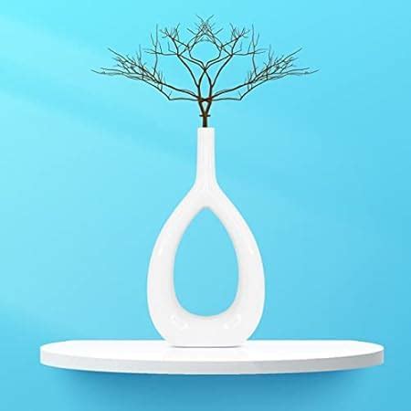 Buy INDULGE HOMES - White Vase | Flower Vase | Pampas Grass Vase ...