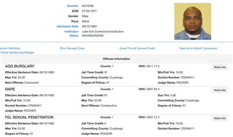 Ohio Inmate Search - OH DOC Offender Lookup