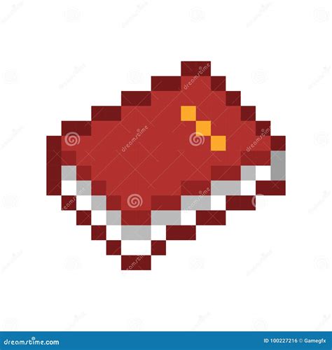 Pixel Book Pixel Art Cartoon Retro Game Style Stock Vector ...