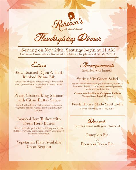 Thanksgiving Dinner at The Lodge in Cloudcroft — DiscoverRUIDOSO.com ...