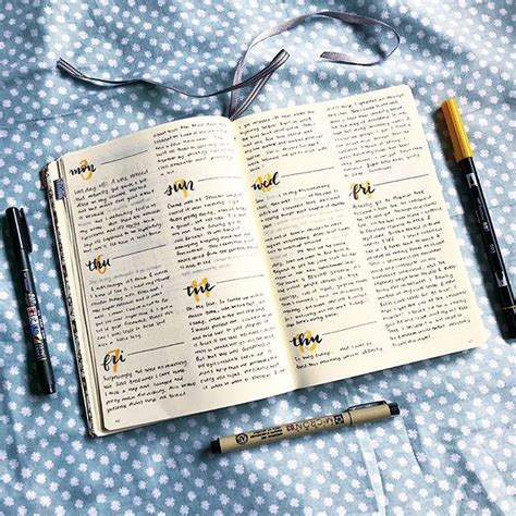 bujo daily spread
