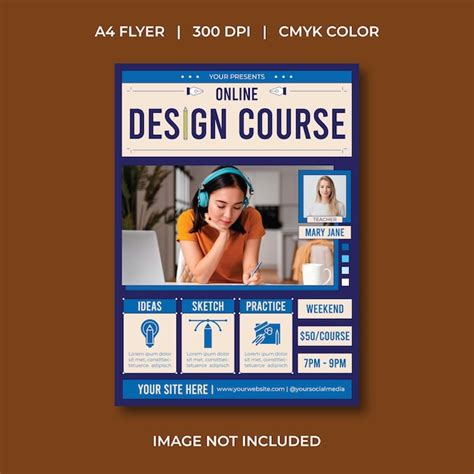 Rezultat imagine pentru Flyer Design Course