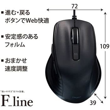 有線静音5ボタンBlueLEDマウス ナカバヤシ 有線マウス 【通販モノタロウ】