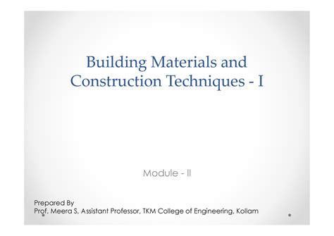 MOD2-CLAY - manufacture, use, properties of clay - Building Materials ...