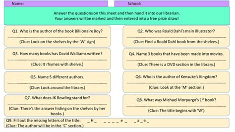 Image result for Library Questions