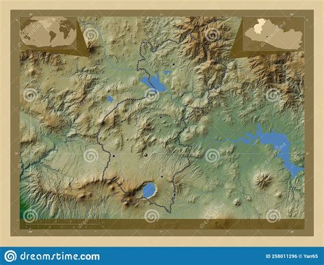 Santa Ana, El Salvador. Physical. Major Cities Stock Photo - Image of ...