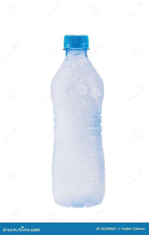 Misted Plastic Bottle with Frozen Water Stock Image - Image of sparse ...
