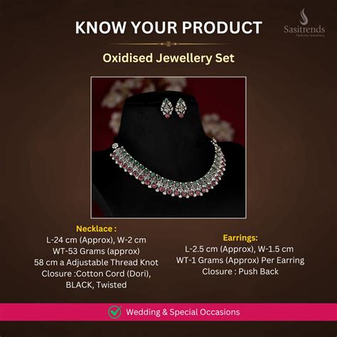 Krishnar Oxidized Silver Necklace Jewellery Set - Sasitrends