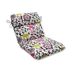 Pillow Perfect Outdoor/Indoor Menagerie Spectrum Rounded Corners Chair ...