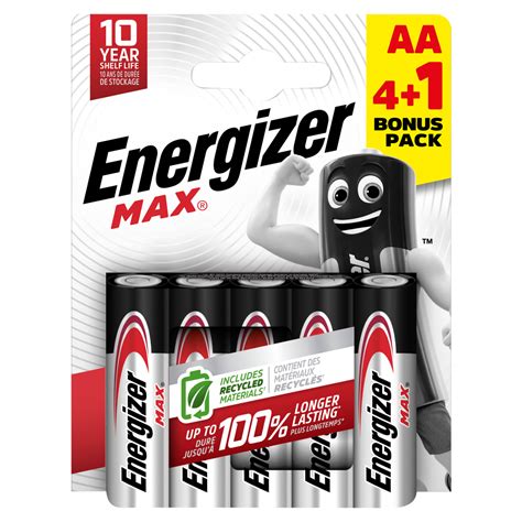 Energizer Max AA Batteries, Alkaline, 5 Pack | One Stop