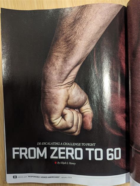 This is my first article published in a physical magazine. USCCA Training USCCA Delta Defense ...