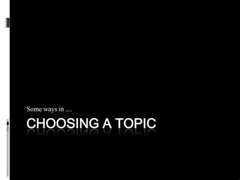 Image result for Choosing Topic
