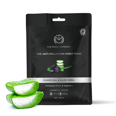 Buy The Man Company Charcoal Face Sheet Mask - 25 ml | Made in India ...
