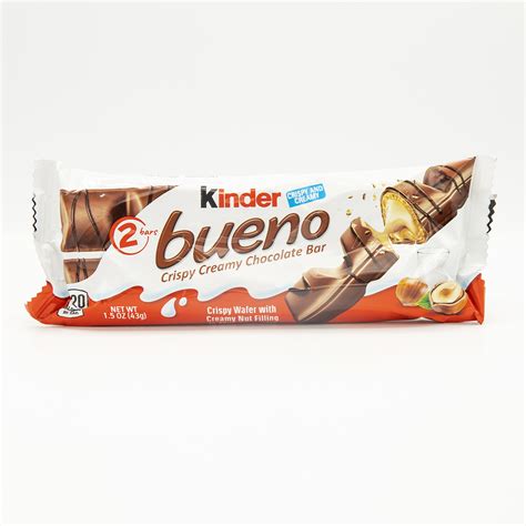 Kinder Bueno Chocolate Bar, Single, 1.5 oz - European Food Express