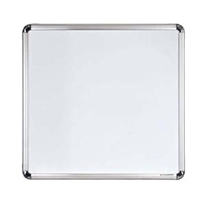ALKOSIGN Astra Chrome Non-Magnetic White Boards with Melamine Surface ...