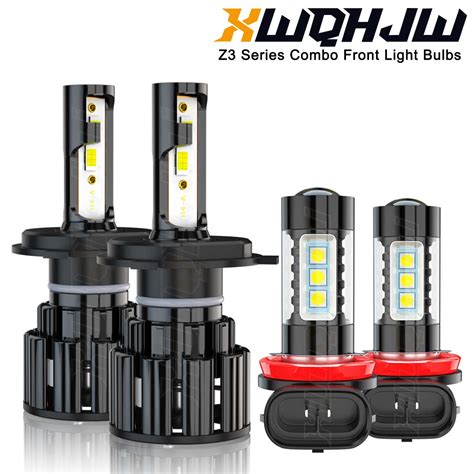 4x 9003 H11 Light Bulbs Fog Light Bulbs For Honda Fit 2007-2020 H4 H11 ...