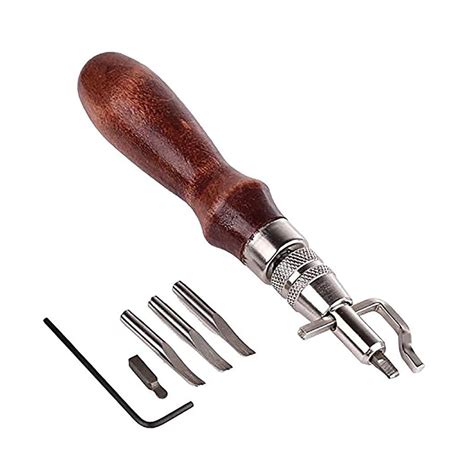 ZLY 7pcs Leather Craft Stitching Groover Skiving Edger Beveler Leather ...