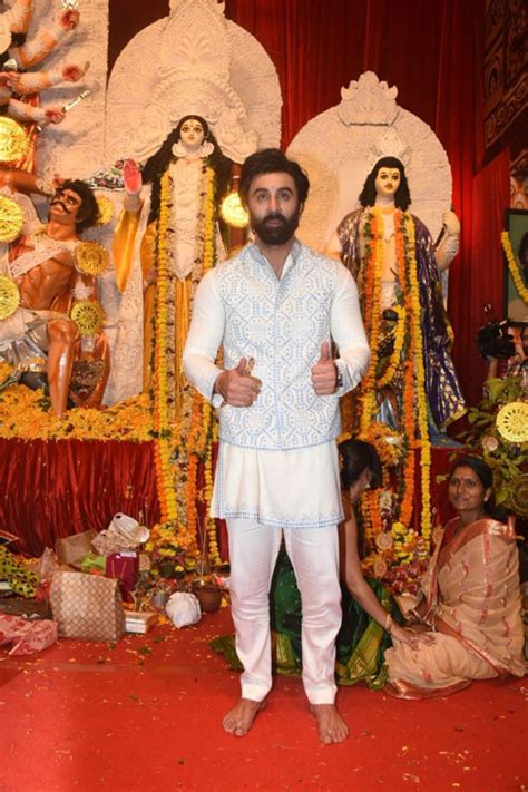 Ranbir Kapoor’s Pastel Blue Festive Look For Durga Puja Is An Outfit ...